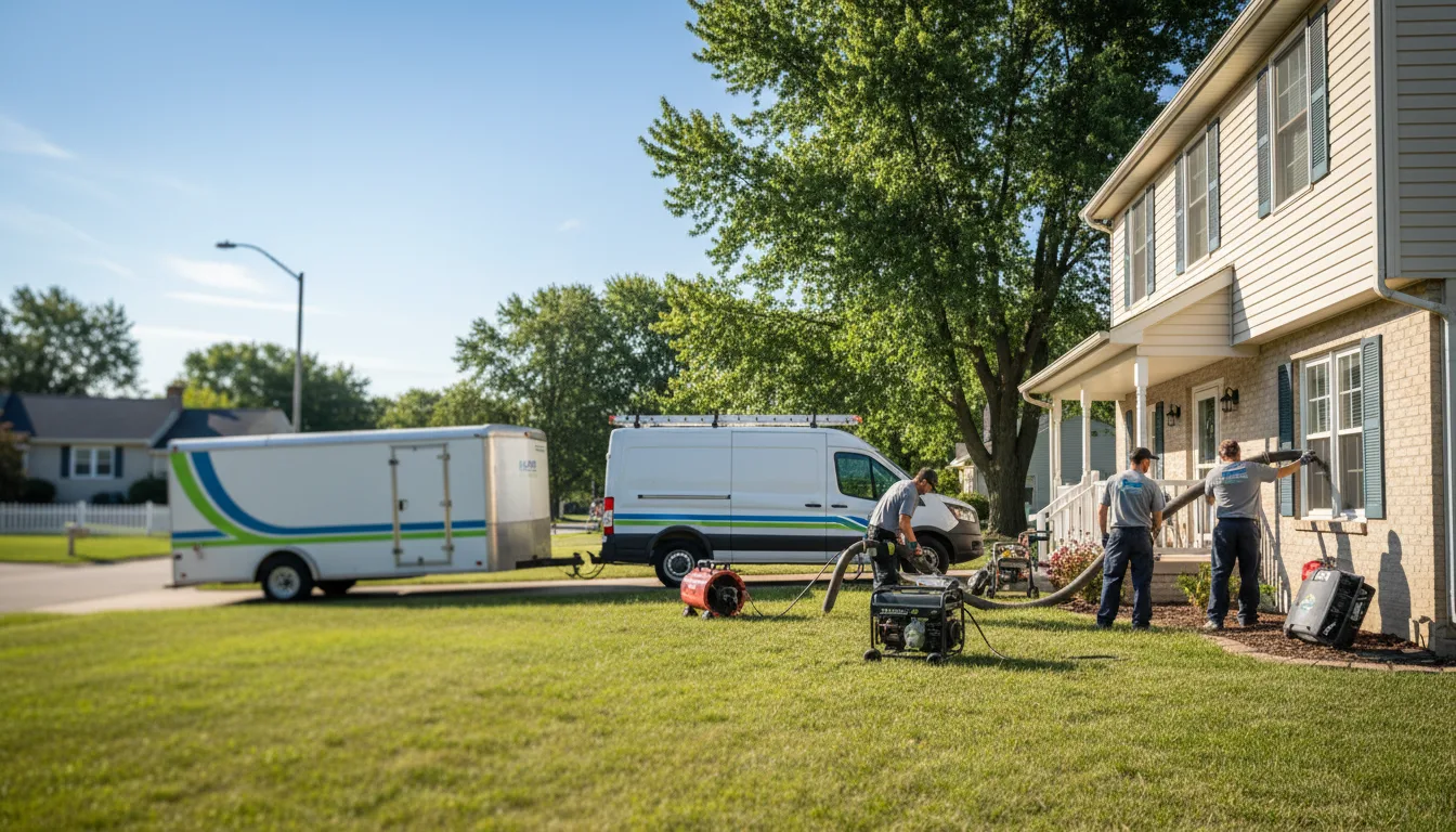 Flooded Basement Restoration And Cleanup With Repair in New Waterford, OH near me